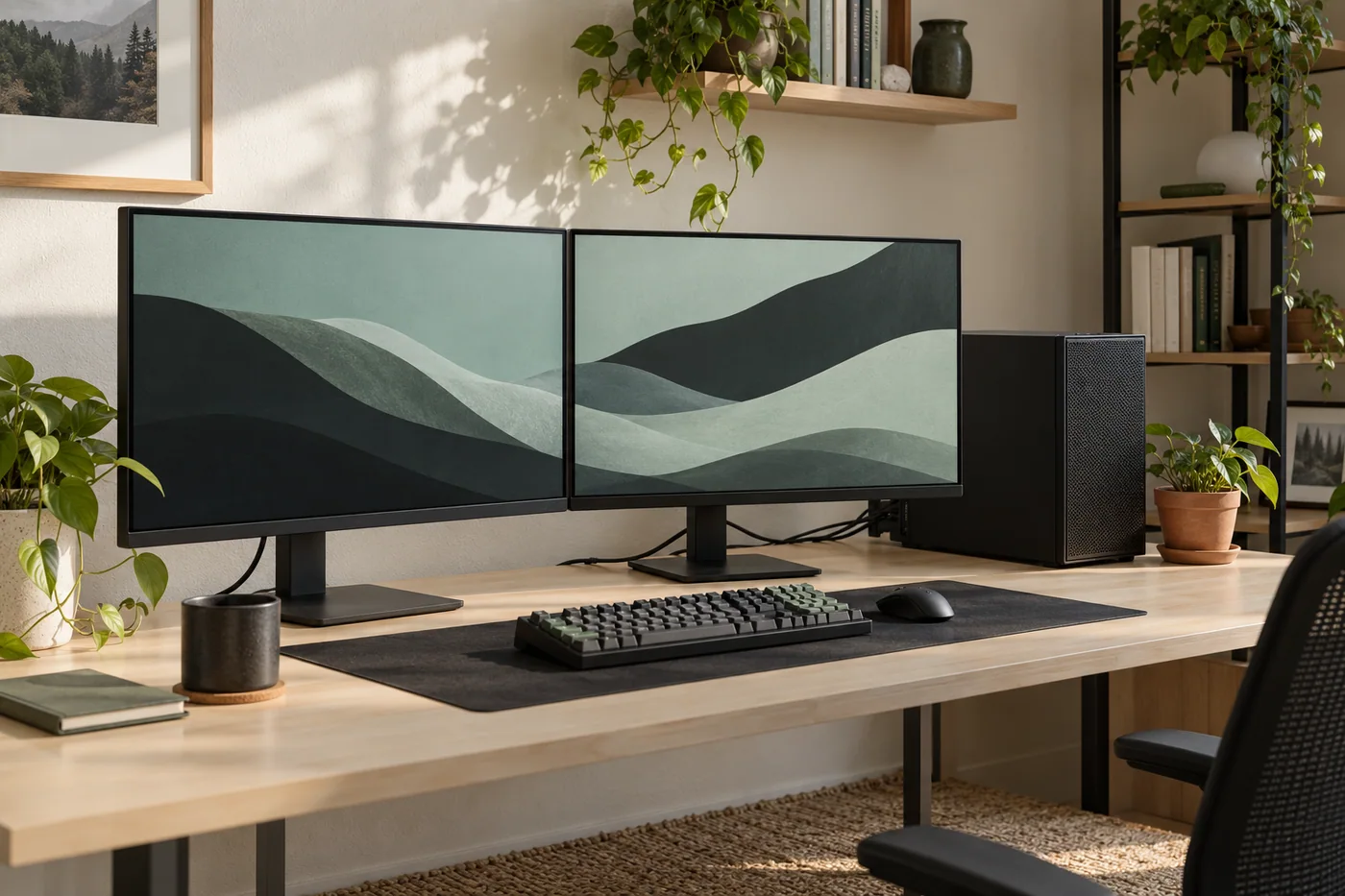 双显示器Linux桌面工作站